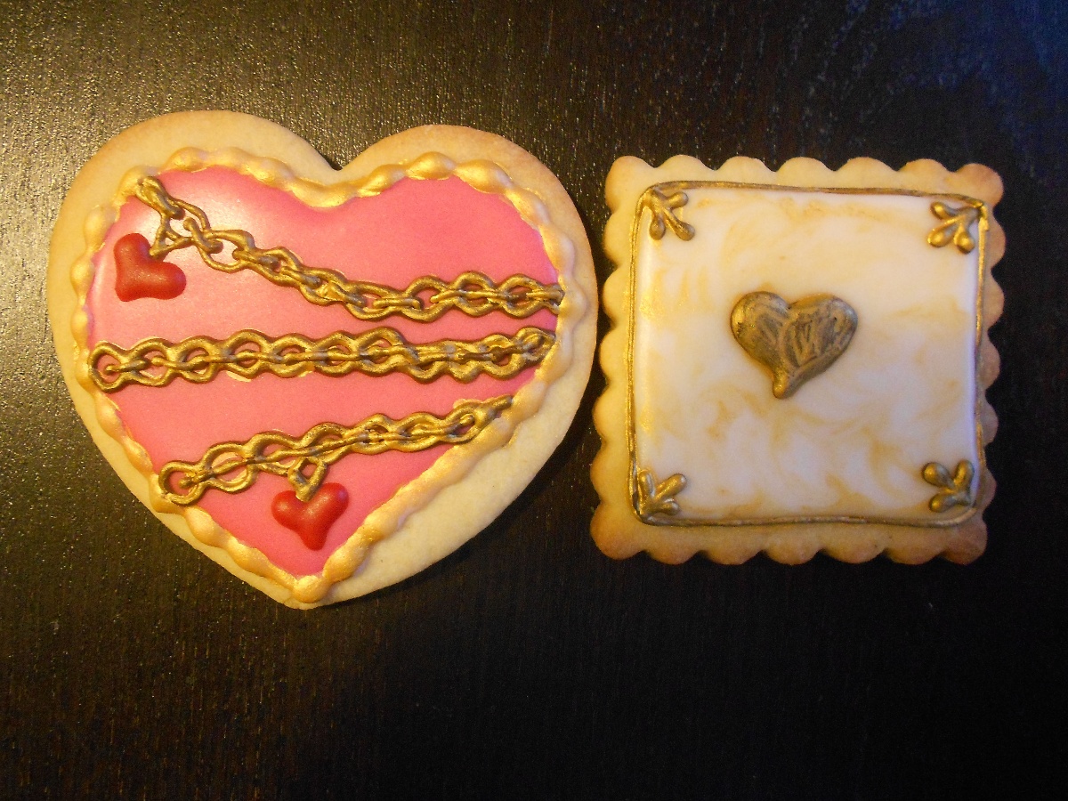 galletas glaseadas de san valentin